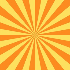 orange and yellow sunburst vector abstract background, wallpaper, illustration.