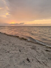 sunrise at the beach baltic sea