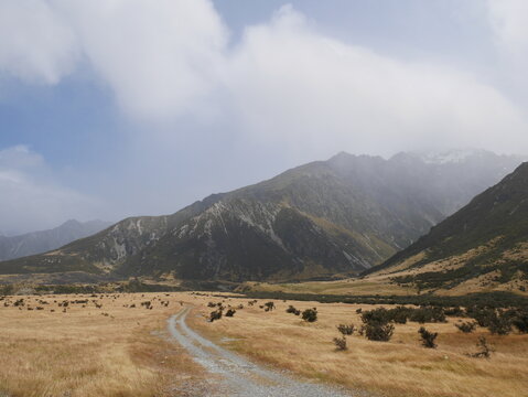 On The Road To Mount Cook New-zealand