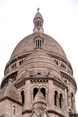 Fototapeta na wymiar The Basilica of the Sacred Heart of Paris, Basilique du Sacre-Coeur in Montmartre, Paris, France.