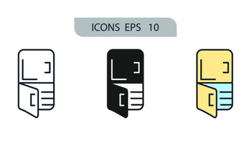 refrigerator icons  symbol vector elements for infographic web