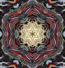 Abstract kaleidoscope background. Multicolor kaleidoscope texture.