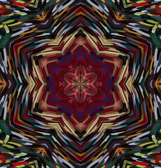 Abstract kaleidoscope background. Multicolor kaleidoscope texture.