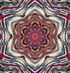 Abstract kaleidoscope background. Multicolor kaleidoscope texture.