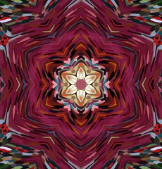 Abstract kaleidoscope background. Multicolor kaleidoscope texture.