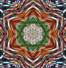 Abstract kaleidoscope background. Multicolor kaleidoscope texture.
