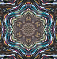 Abstract kaleidoscope background. Multicolor kaleidoscope texture.