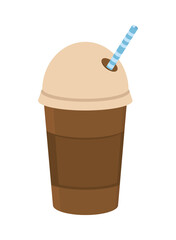 coffee cup with straw