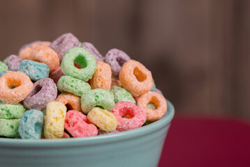 Colorful Fruit Flavored Cereal