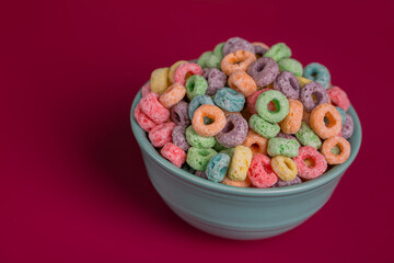 Colorful Fruit Flavored Cereal