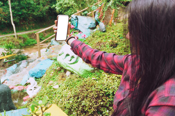 Girl grabbing cell phone with white screen