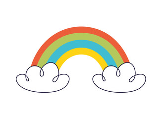 rainbow cartoon icon