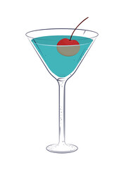 cocktail with cherry