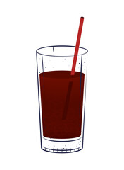 cocktail with straw