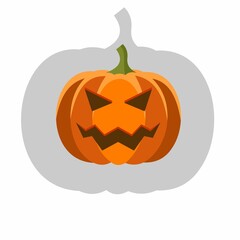 Pumpkin for halloween all saints day Vector illustration