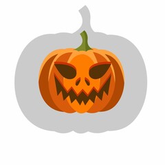 Pumpkin for halloween all saints day Vector illustration