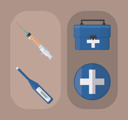 set of medicine kit