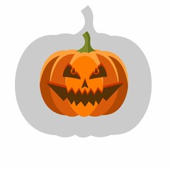 Pumpkin for halloween all saints day Vector illustration