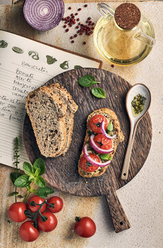 receita de Bruscheta