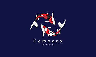 koi fish logo 