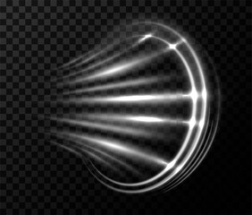 Effect wind blow, blizzard and vortex. Dynamic 3d elements. Fragrance, air freshener