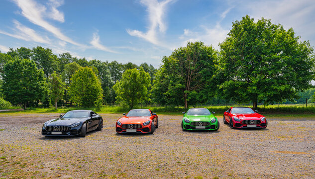 Group of AMG GT, GTS, GTC, GTR