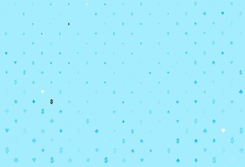 Light blue vector layout with elements of cards.