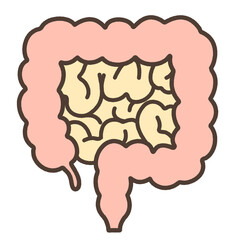 大腸のデフォルメイラスト