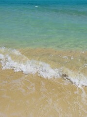 waves on the turquoise beach, Caribbean