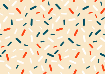 simple gemotric pattern dots and short lines, cute design, textile art, hand-draw line image and background, fashion artwork for Fabric print, clothes, costume, scarf, shawl, carpet, kerchief