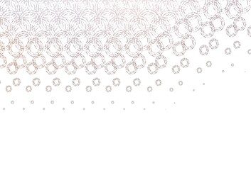 Light red, yellow vector cover with spots.