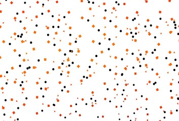 Light Orange vector backdrop with lines, circles, rhombus.