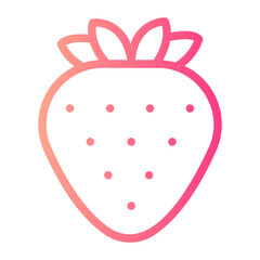 strawberry gradient icon