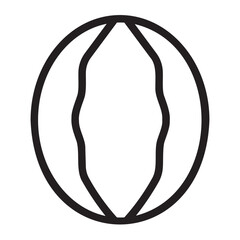 watermelon line icon