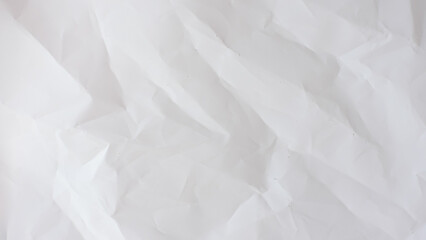 texture of clean wrinkled white paper abstract background