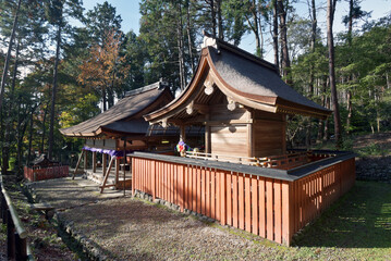 大田神社　本殿と拝殿　京都市北区上賀茂