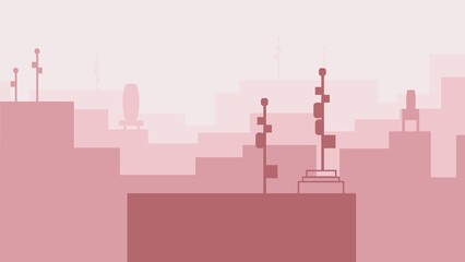 city shadow background for desktop wallpaper and banner