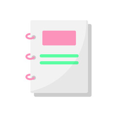 Obraz premium notebook icon design template vector illustration