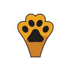 Paw Logo design vector illustration design template