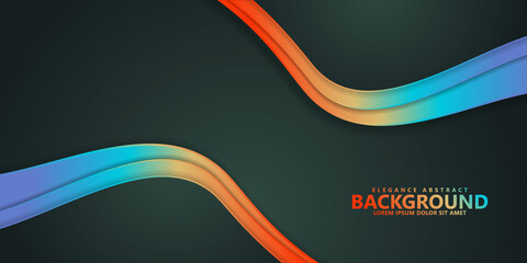 Abstract background design for business with futuristic and dynamic lines and wave on texture pattern background.