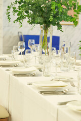 wedding reception table