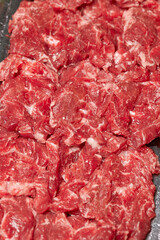 raw meat on a plate