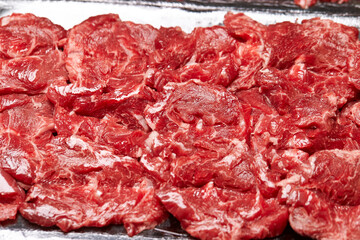 raw beef meat