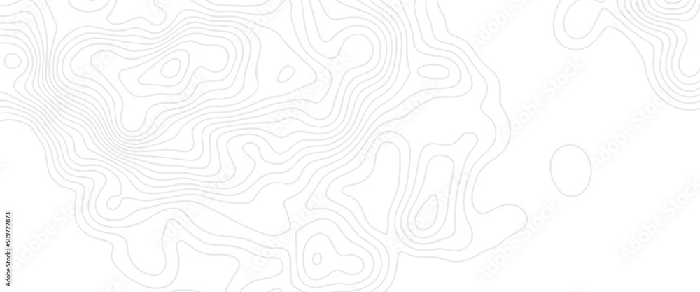 Poster topographic line contour map background, geographic relief topographic contour line maps cartography