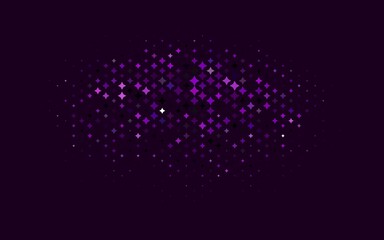 Light Purple vector pattern with christmas stars.