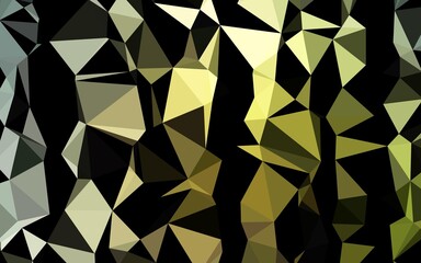 Dark Green vector abstract mosaic pattern.