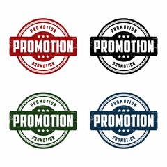 Promotion grunge rubber stamp on white background, vector illustration