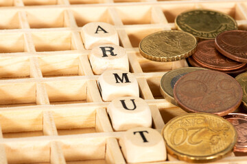 Euro M&uuml;nzen, Kleingeld und Armut