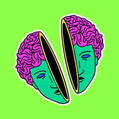 split head vector illustration concept