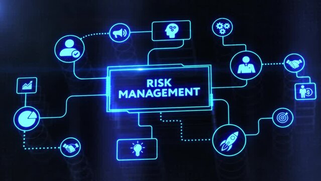 Risk Management and Assessment for Business Investment Concept. Business, Technology, Internet and network concept.